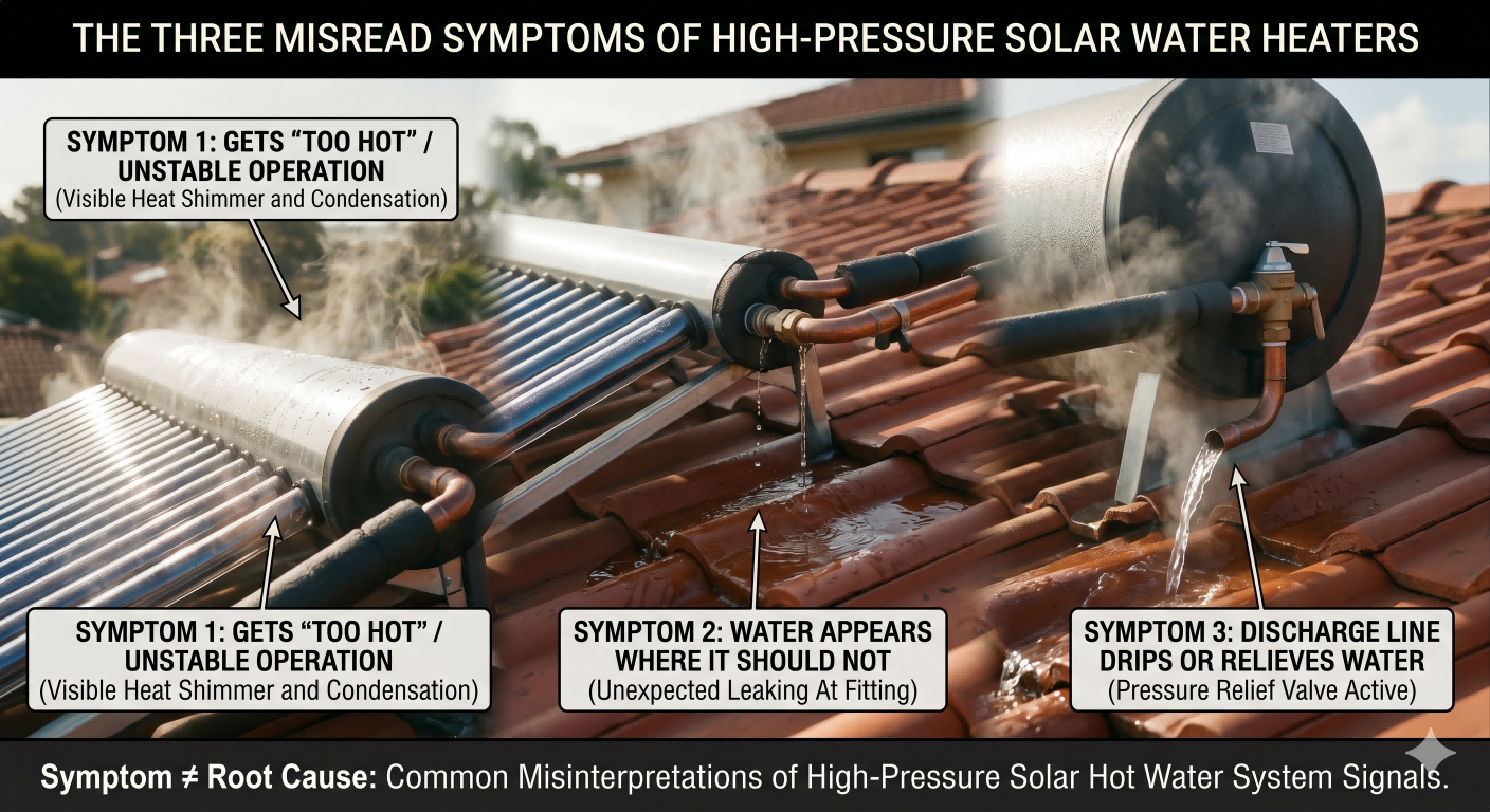 Why Pressurized Solar Water Heaters Overheat, Leak, or Trigger Pressure Relief Valves—and How to Prevent It